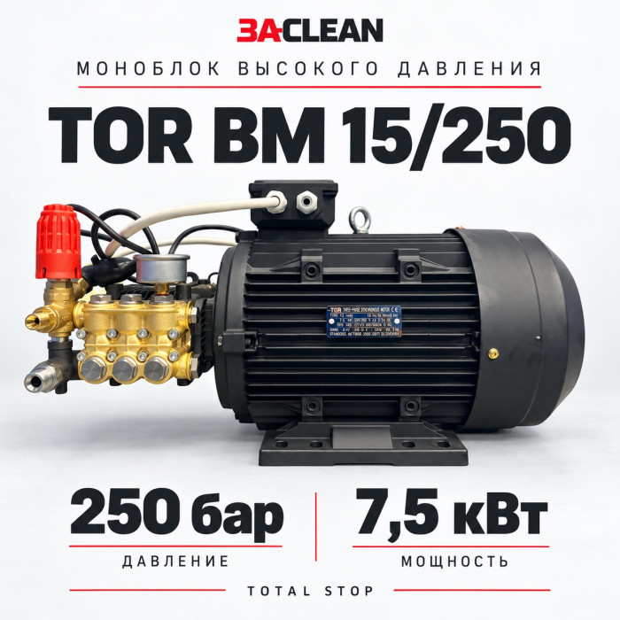 Моноблок TOR BM 15/250 250 бар, 7.5 кВт, TS