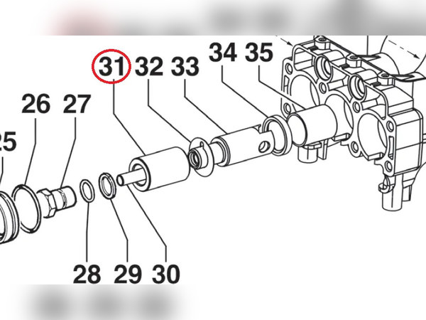 Втулка керамическая YA65-75 YA130-150 BU CE INTG Ø40 Втулка керамическая YA65-75 YA130-150 BU CE INTG Ø40