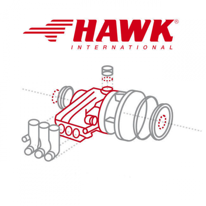 Комплект уплотнений Ø16 мм, Hawk NHDP латунь